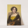 Emilia Floege Playing The Mandolin by Bertha Müller