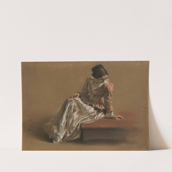 Emilie in a Red Blouse (Circa 1850) by Adolph von Menzel