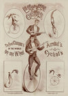 Emilien And Oscar The First Champion’s Of The World On One Wheel. Acrobat’s Cyclist’s (1880-1890)