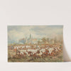 Emperor Franz Joseph I surrounded by the Krakow banderia supplied by Adam Tański at Błonia during the ceremonial entry to Krakow on 1 September 1880 (1880) by Juliusz Kossak