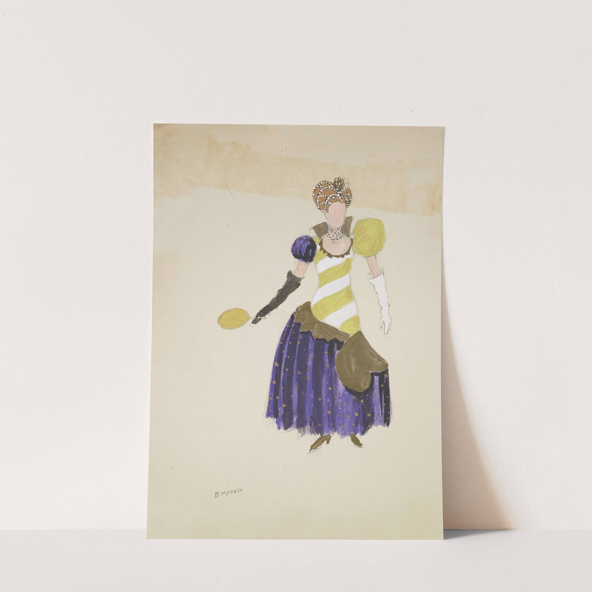 Emperor’s New Clothes: Empress Yellow and white striped top (1934-1943) by Andrei Hudiakoff