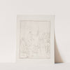 En amagerpige i en malers atelier by Carl Edvard Sonne