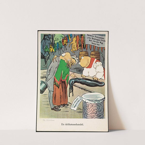 En delikatessehandel (Delicatessen shop) (1893) by Theodor Kittelsen