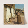 En høne med sine kyllinger by Hans Andersen Brendekilde