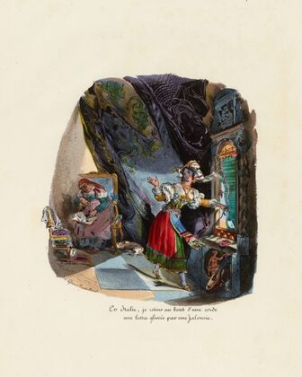 En Italie, je retins au bout d’une corde une lettre glissée par une Jalousie (1828)