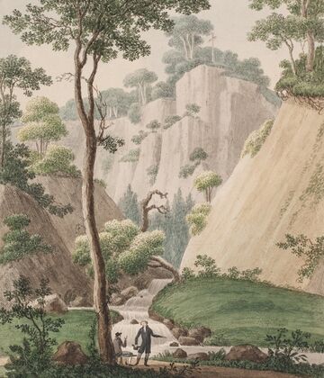 En udsigt ved Liselund på Møen (1805)