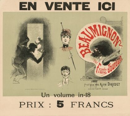 En vente ici. Beaumignon par Frantz Jourdain. Préface par Alphonse Daudet (1886)