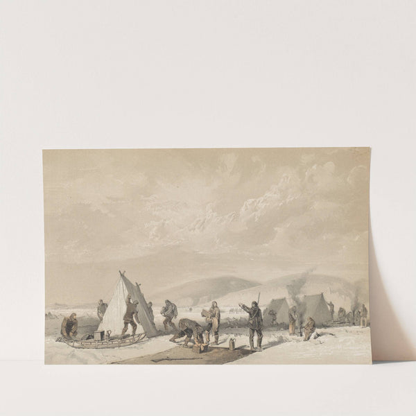 Encamping for the night by Walter William May