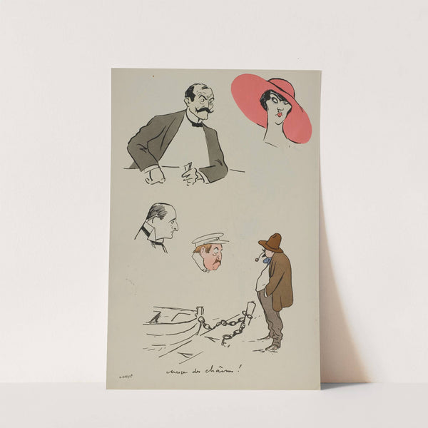 Encore des chaînes! (1912) by Georges Goursat (Sem)