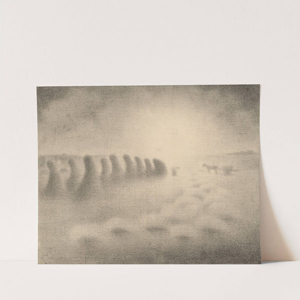 End of the Harvest (c. 1892–1905) by Charles Angrand