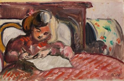Enfant écrivant (1914)