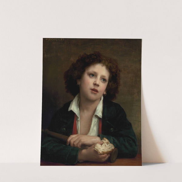 Enfant italien tenant une croute de pain (1874) by William Bouguereau