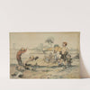 Enfants boxeurs by Francisque Poulbot