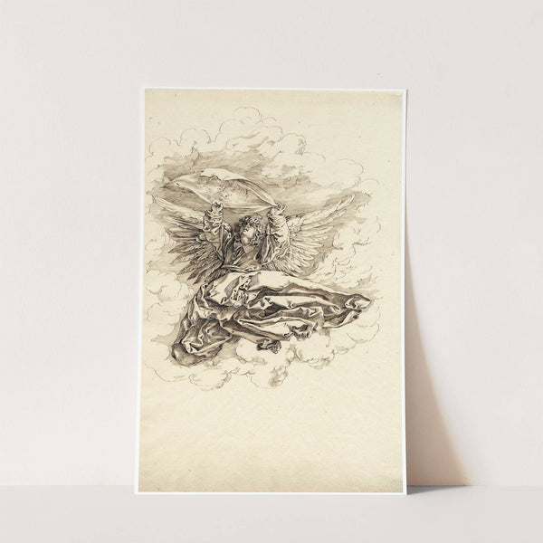 Engel met het Mandylion by David Humbert de Superville