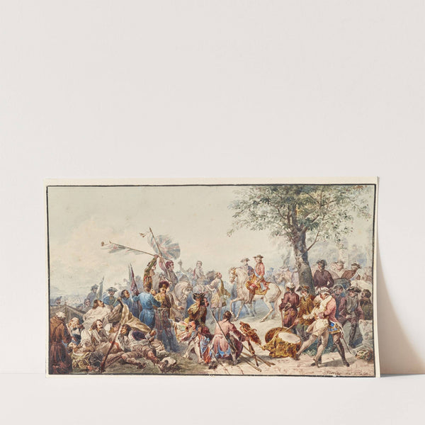 Englischer Feldherr und Soldaten auf Hügel (1870) by Cesare Provaggi