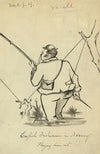 English fisherman in Norway. Playing him out