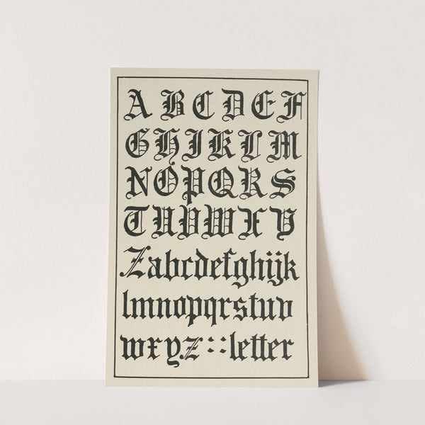 English Gothic Text Letters by Frank Chouteau Brown