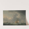 English Ships Running before a Gale by Charles Brooking