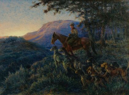 Enjoying Sunset After A Long Day’s Hunt
