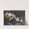 Enten in Morgensonne (Enten in blauem Wasser) (1904) by Alexander Koester