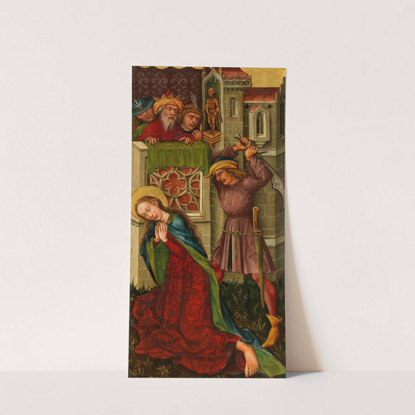 Enthauptung der heiligen Katharina by Meister des Friedrichsaltars