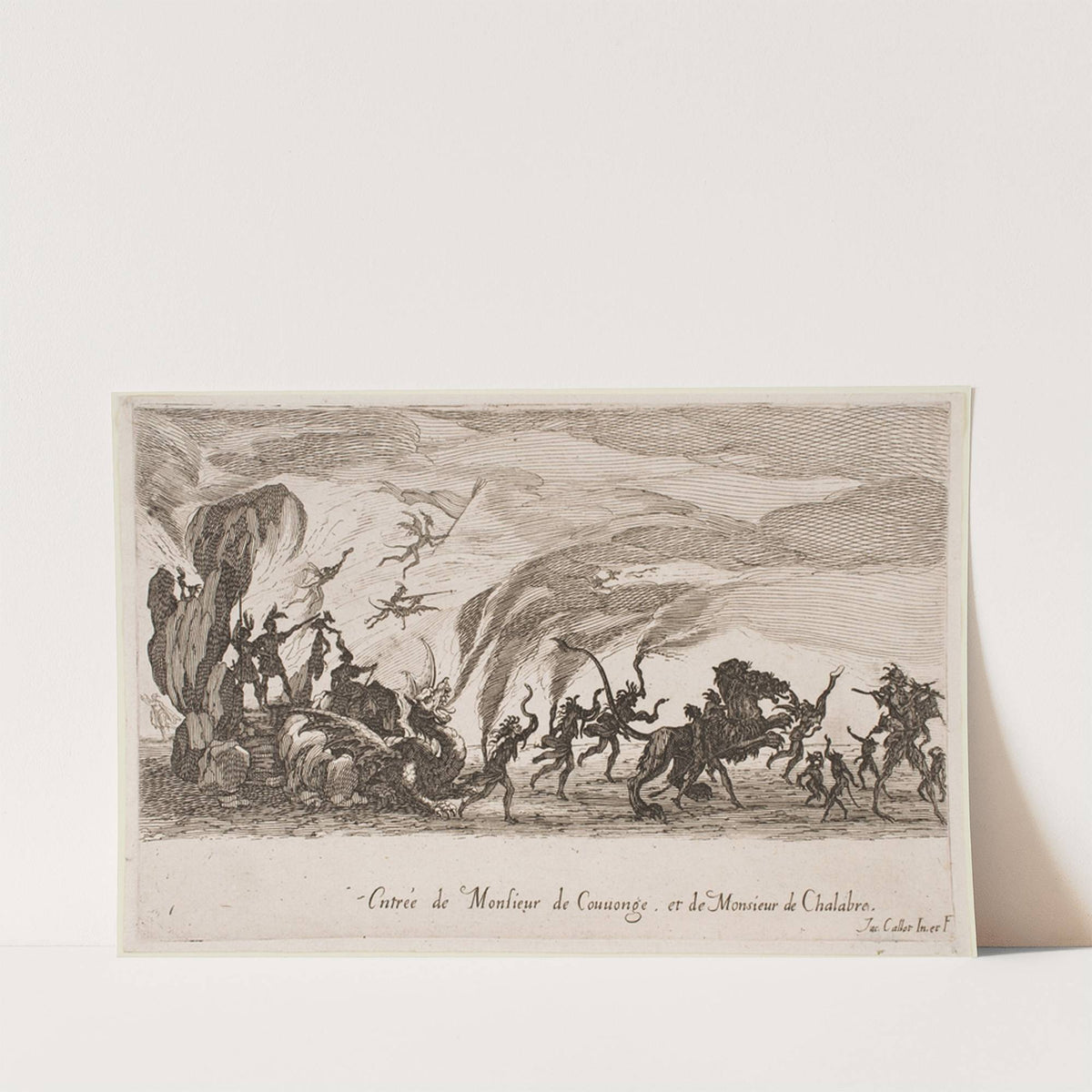 Entrance of MM. de Couvonge de Chalabre (1627) by Jacques Callot