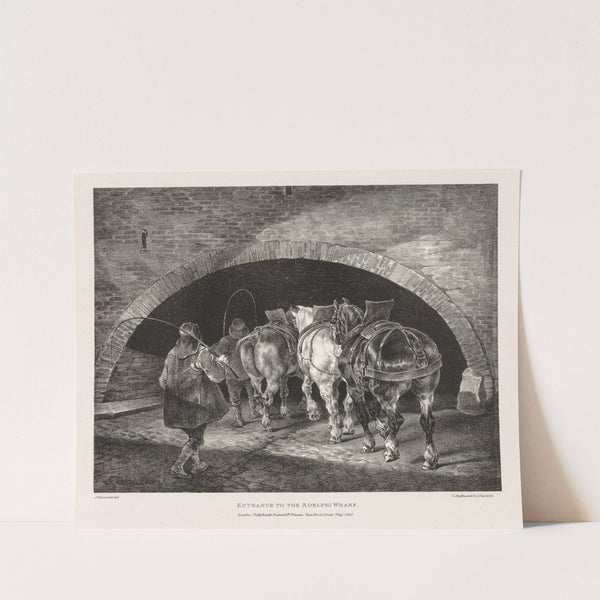 Entrance to Adelphi Wharf (1821) by Théodore Géricault