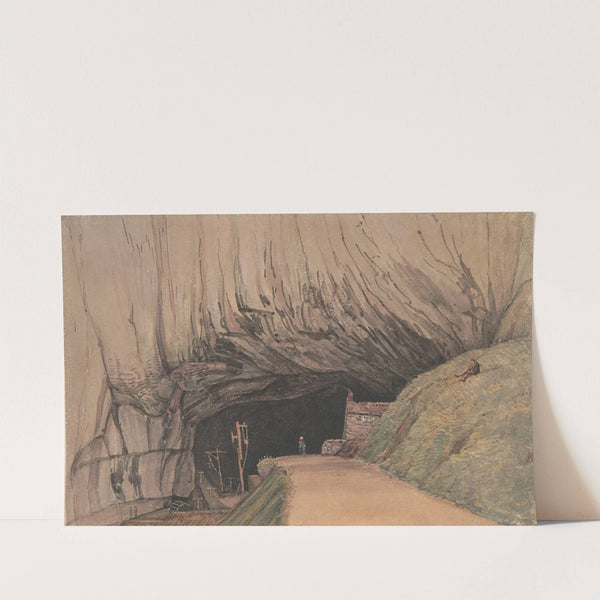 Entrance to Peak Cavern, or Devil&#039;s Hole, Castleton... by George Cumberland