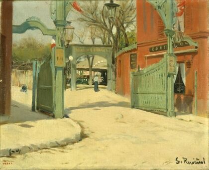 Entrance to the Park of the Moulin de la Galette