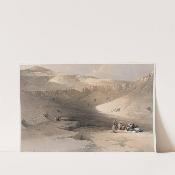 Entrance to the tombs of the kings of Thebes. Bab-el-Malouk [Bîbân al-Mulûk]. (1846-1849) by David Roberts