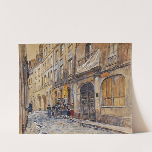 Entrée de l&#039;ancien cimetière Saint-André, 13 rue Suger, en 1906. 6ème arrondissement by Frédéric Houbron