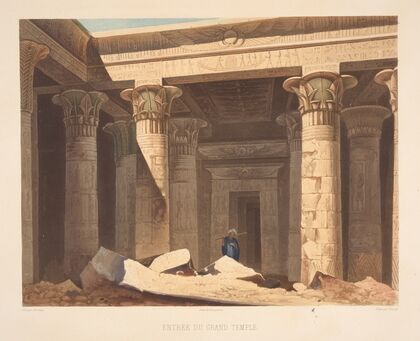 Entree du grand temple (The entrance of the great temple). (1841)