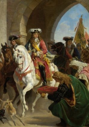 Entry of Charles III. in Madrid in 1710