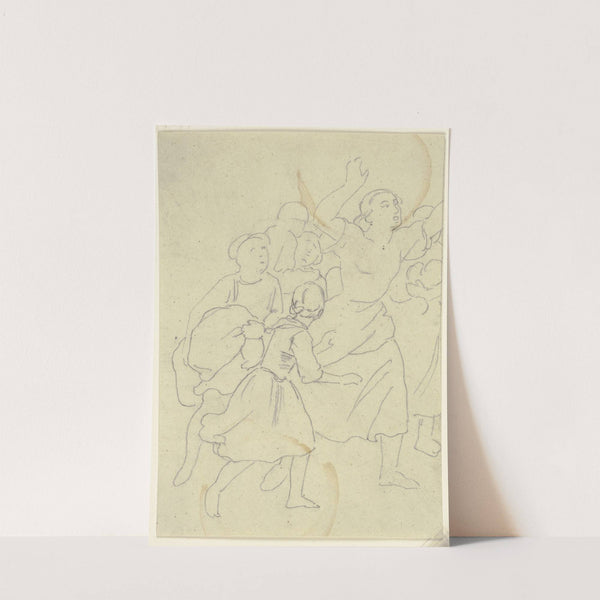 Entsetzte Gruppe (Fragment) by Jakob Becker