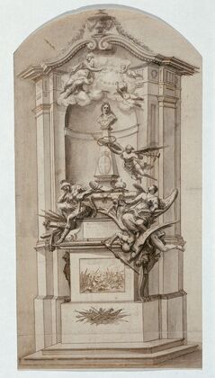 Entwurf für das Grabmal des Prinzen Eugen von Savoyen im Wiener Stephansdom