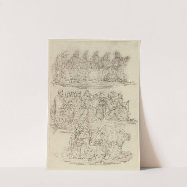 Entwurf zu einem Altar,Linker Flügel (circa 1900) by Eduard von Steinle