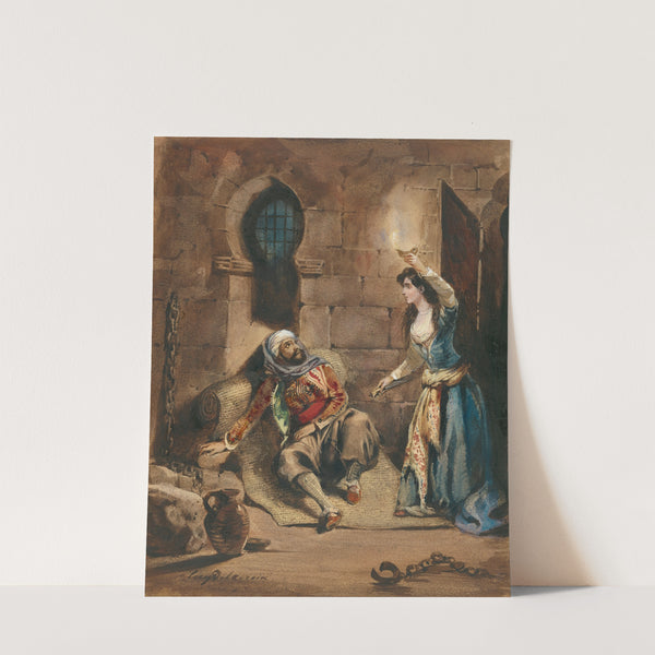 Episode from ‘The Corsair’ by Lord Byron (about 1831) by Eugène Delacroix