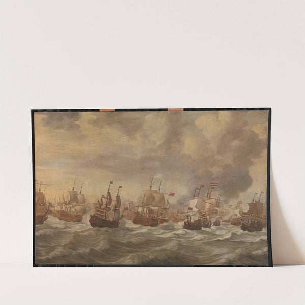 Episode from the Four Days&#039; Naval Battle (11-14 June 1666) by Willem van de Velde the Elder