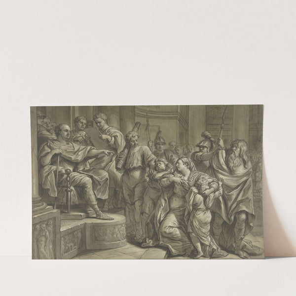 Eponina vraagt aan Vespasianus genade voor Sabinus by Blaise Nicolas Lesueur