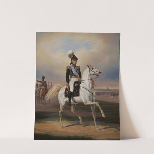 Equestrian portrait of Mr. Paskiewicz by January Suchodolski