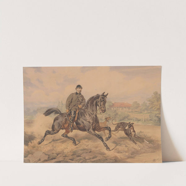 Equestrian portrait of Władysław Rawicz (1868) by Juliusz Kossak