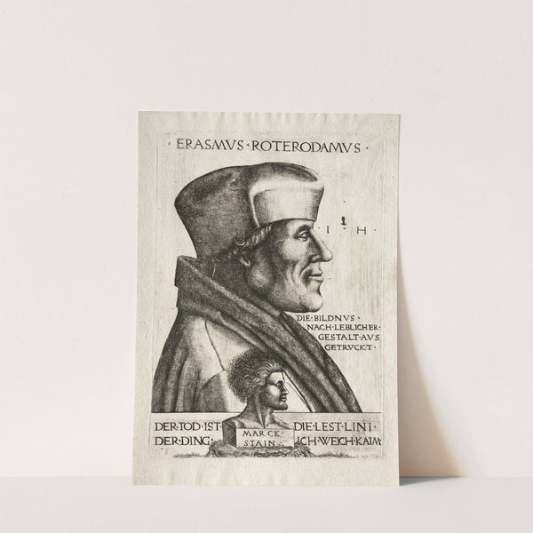 Erasmus of Rotterdam (1528–63) by Hieronymus Hopfer