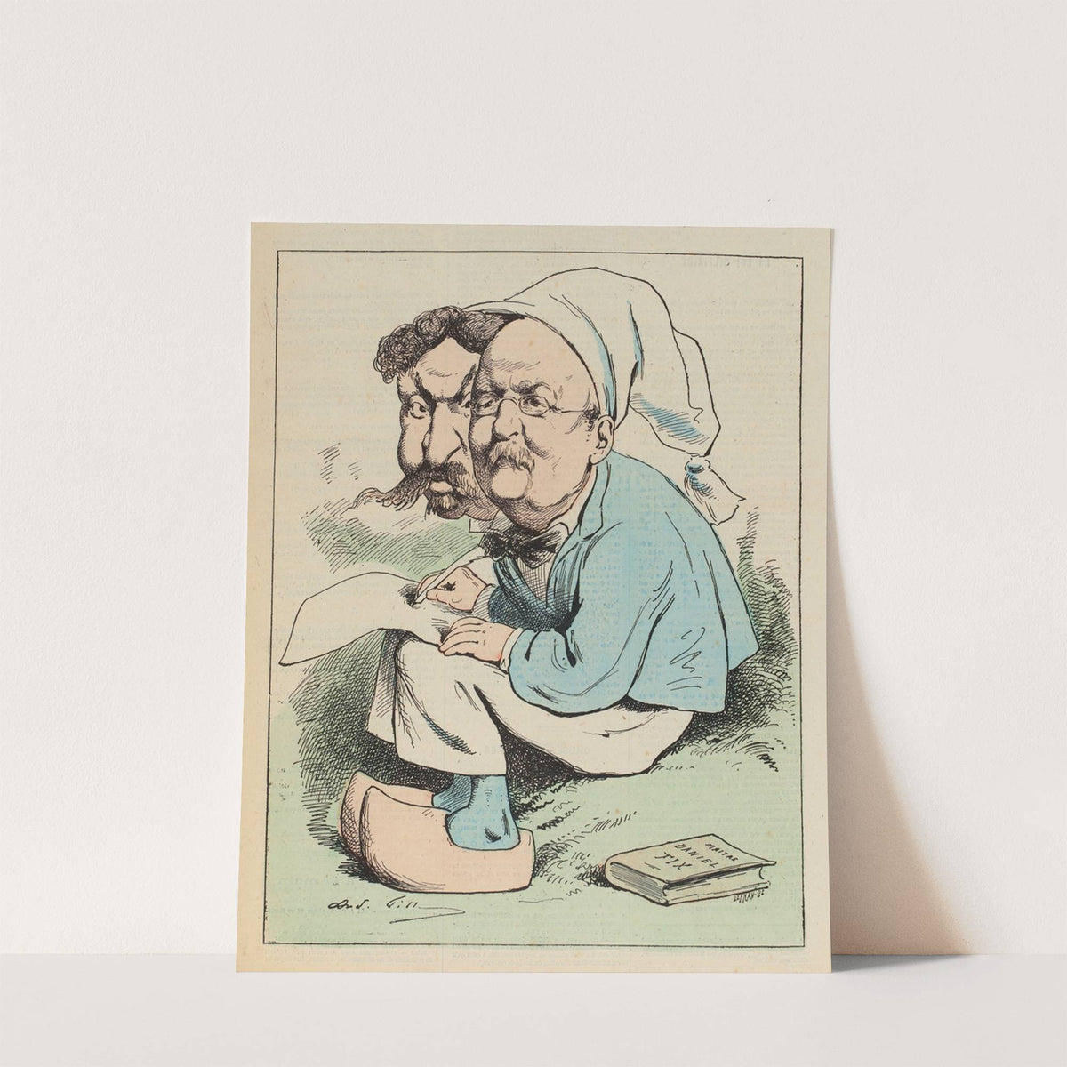 Erckmann-Chatrian (1876) by André Gill