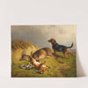 Erlegtes Wild und Jagdhund by Ludwig Gustav Voltz