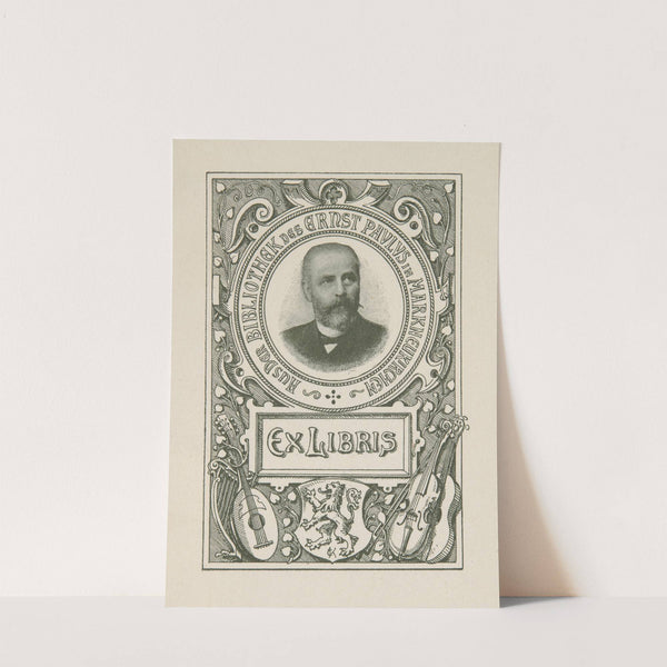 Ernst Paulus (Markneukirchen) – ekslibris (1899) by Clemens Kissel
