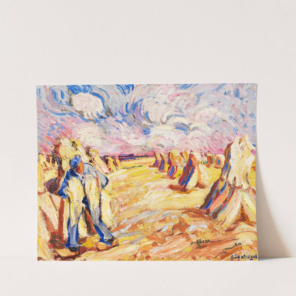 Erntefeld (1912) by Peter August Böckstiegel