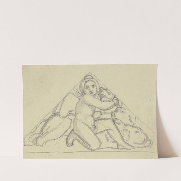 Erot with Cerberus by Eugen Eduard Schäffer
