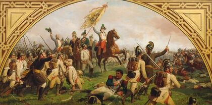 Erzherzog Karl von Österreich in der Schlacht bei Aspern (1870)