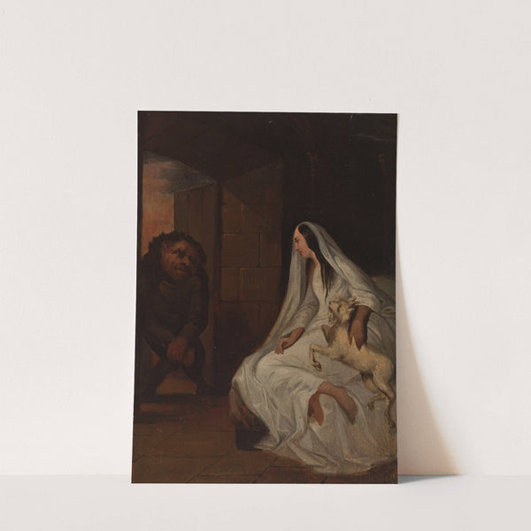 Esmeralda et Quasimodo by Antoine Johannot