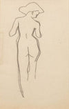 Esquisse de femme nue de dos (1905-1907)
